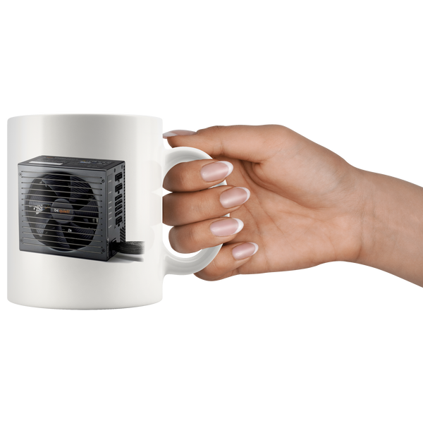 test white 11oz mug - fan iron