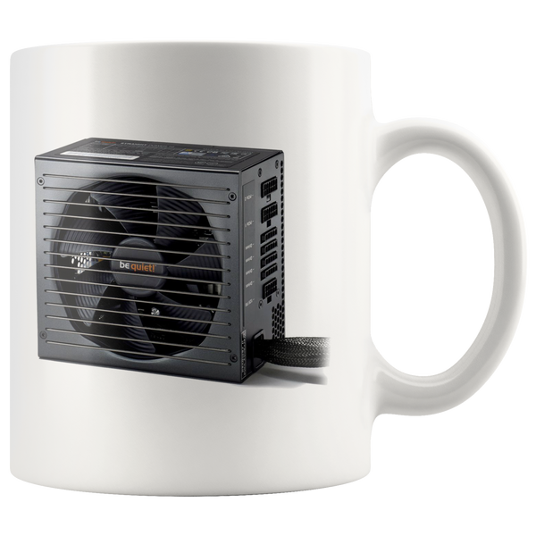 test white 11oz mug - fan iron