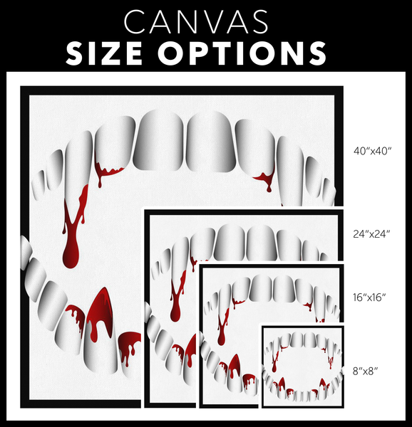 test canvas wrap template teeth